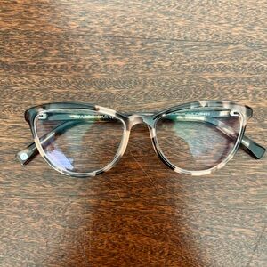 Warby Parker Louise SM 286 Pink And Black Tortoise Shell Glasses